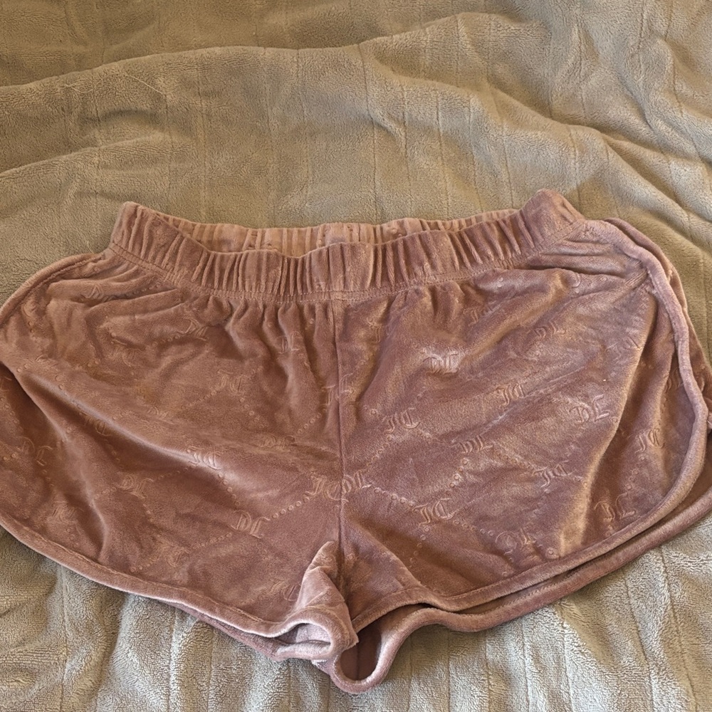 Juicy couture velour shorts